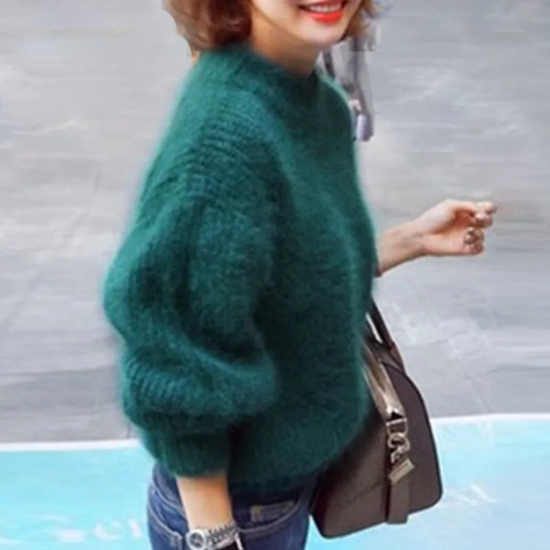 Out-Shine | vintage angora - styled wool sweater