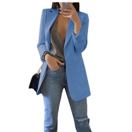 Out-Shine | Leisure Lapel Slim-Fit Cardigan Suit with Elegant Temperament