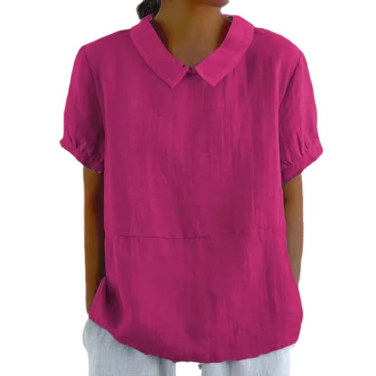 Out-Shine | Sleeved Lapel Shirt For Women, Loose Fit