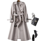 Out-Shine | Black trench coat for women