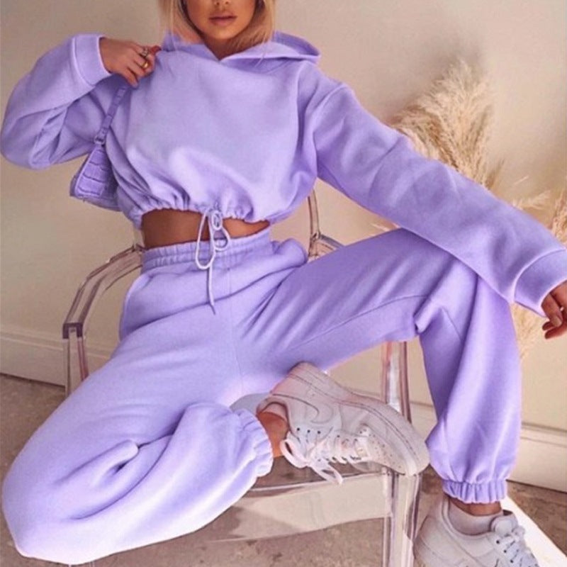 Out-Shine | Fashionable Set with Cropped Hoodie and Sweatpants