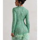 Out-Shine | Berry Sequin Feather Hem Mini Dress