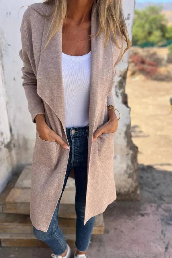 Out-Shine | Mid-Length Cardigan Jacket