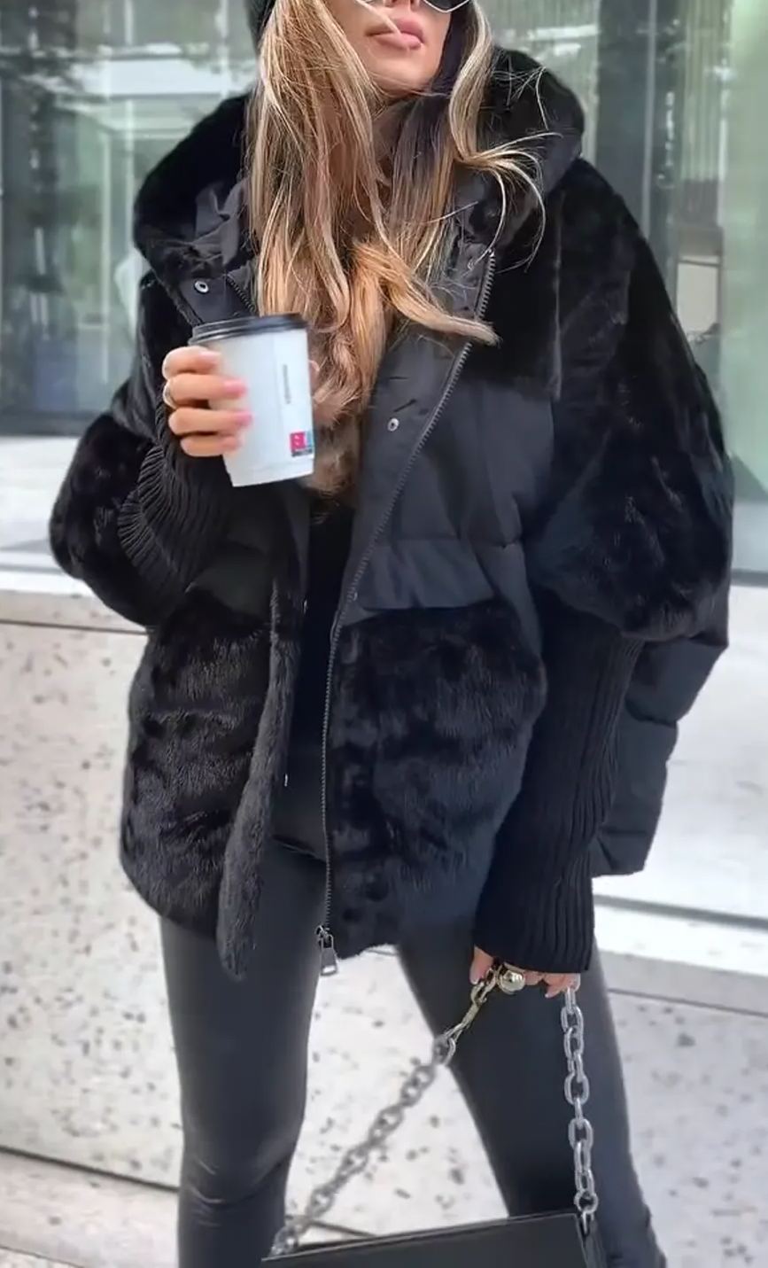 Out Shine | Luxurious Modern Hooded Bomber Jacket for Women
