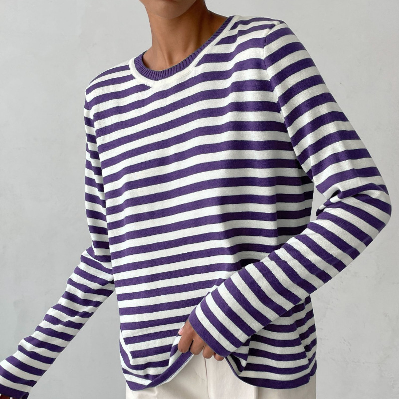 Out Shine | Elegant Striped T-shirt  Light Fabric