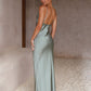 Out-Shine | Black Satin Dress For Occasions Day And Evening