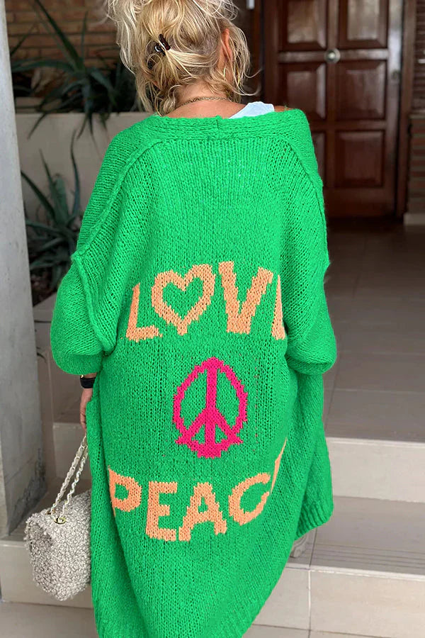 Out-Shine | Peace Stylish Cardigan