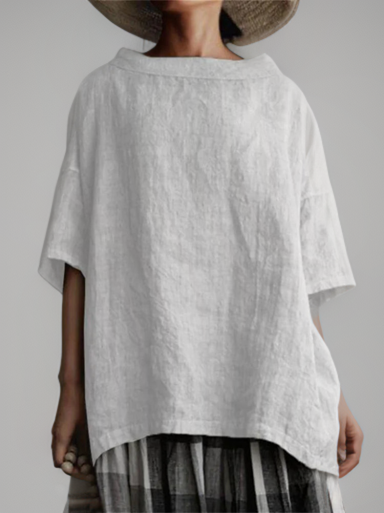 Out-Shine | Vintage Oversized Boat Neck Tunic
