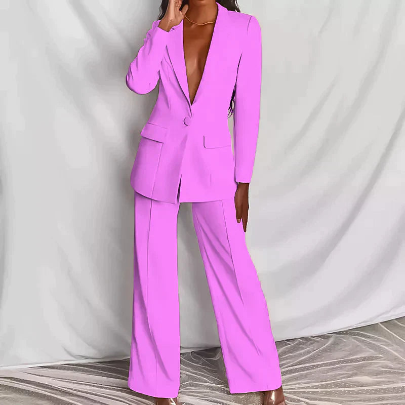 Out Shine | Elegant Blazer and Trousers Suit