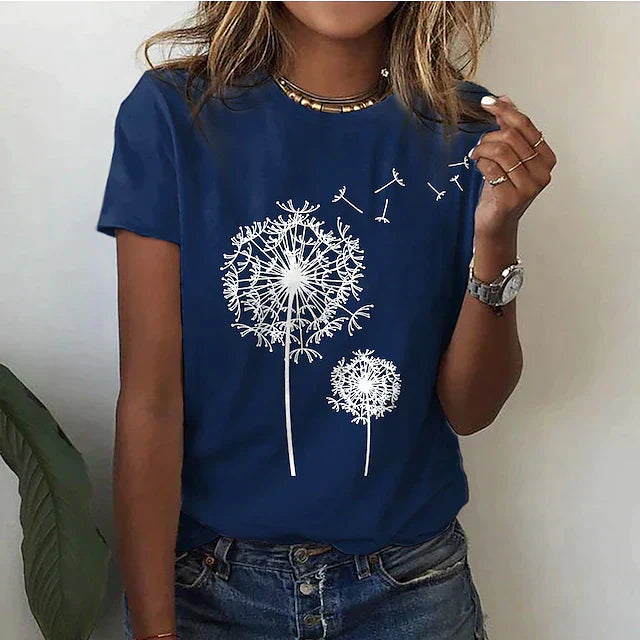 Out-Shine | Black dandelion shirt