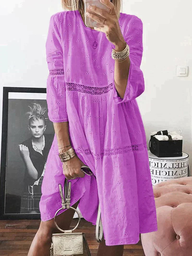 Deslumbra | Vestido bordado con cobertura para el abdomen