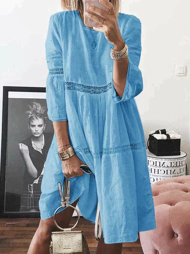 Deslumbra | Vestido bordado con cobertura para el abdomen