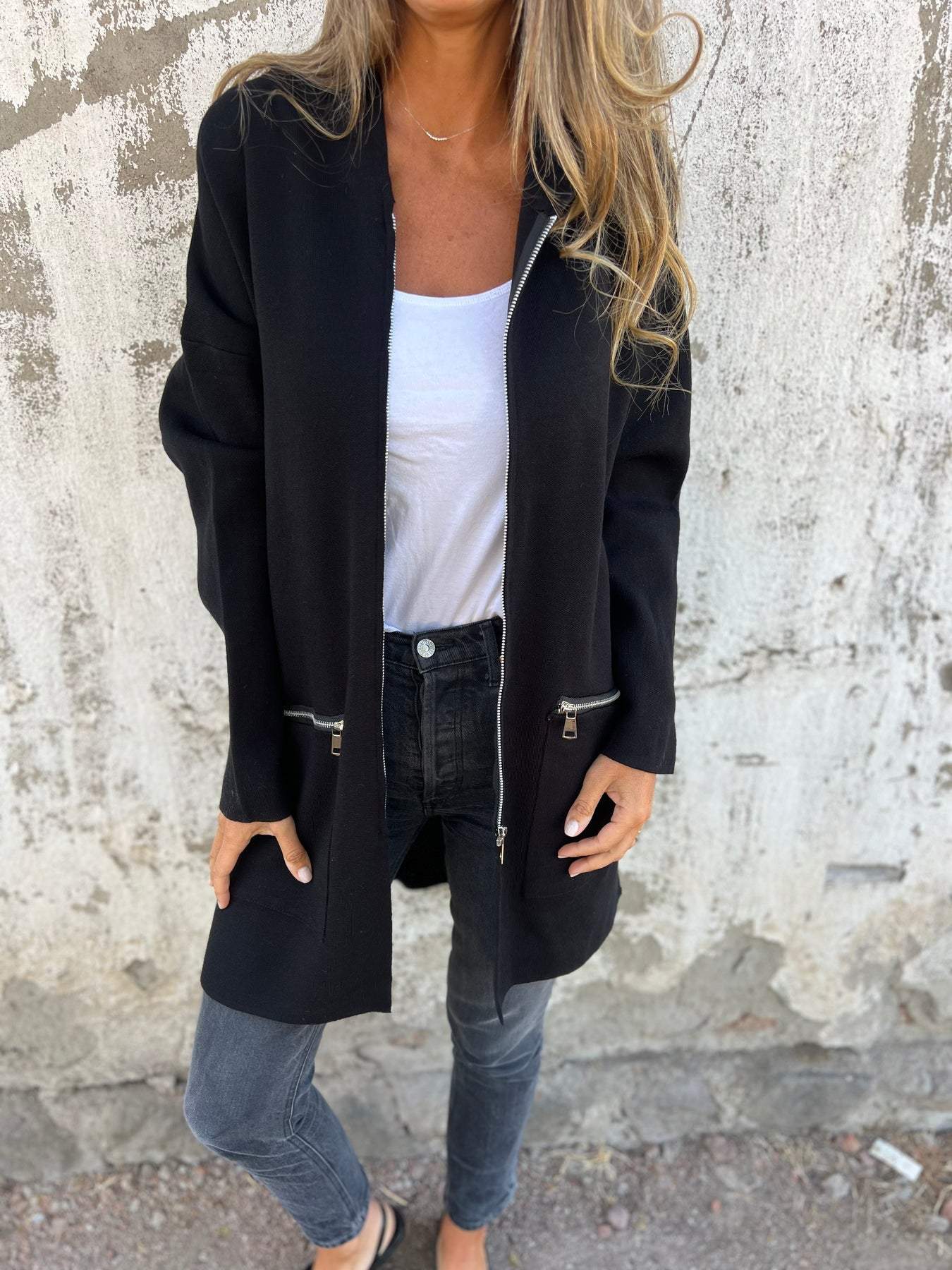 Out-Shine | Long-Sleeved With Zipper Cardigan