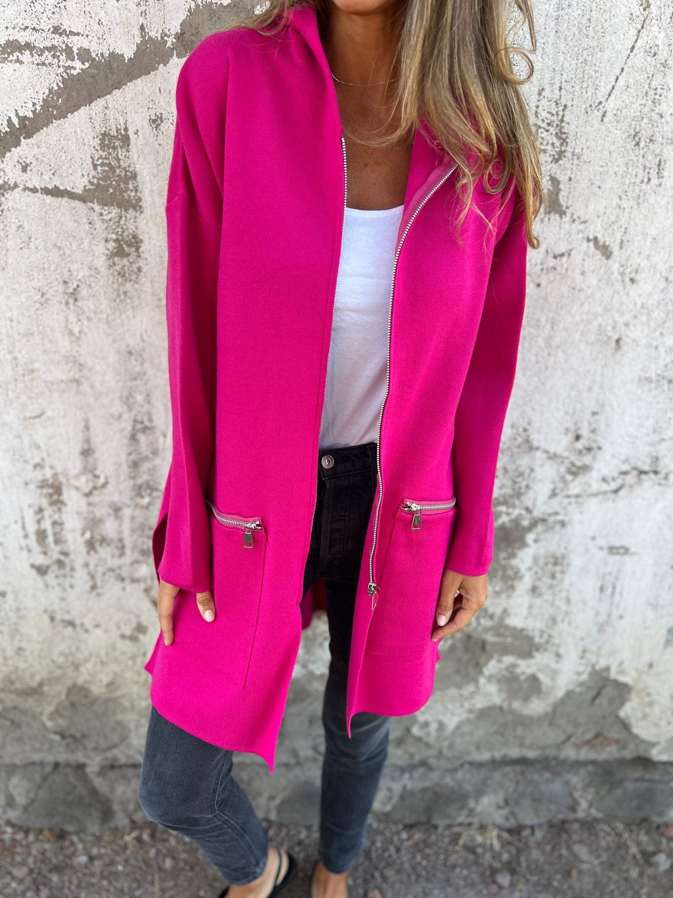 Out-Shine | Long-Sleeved With Zipper Cardigan