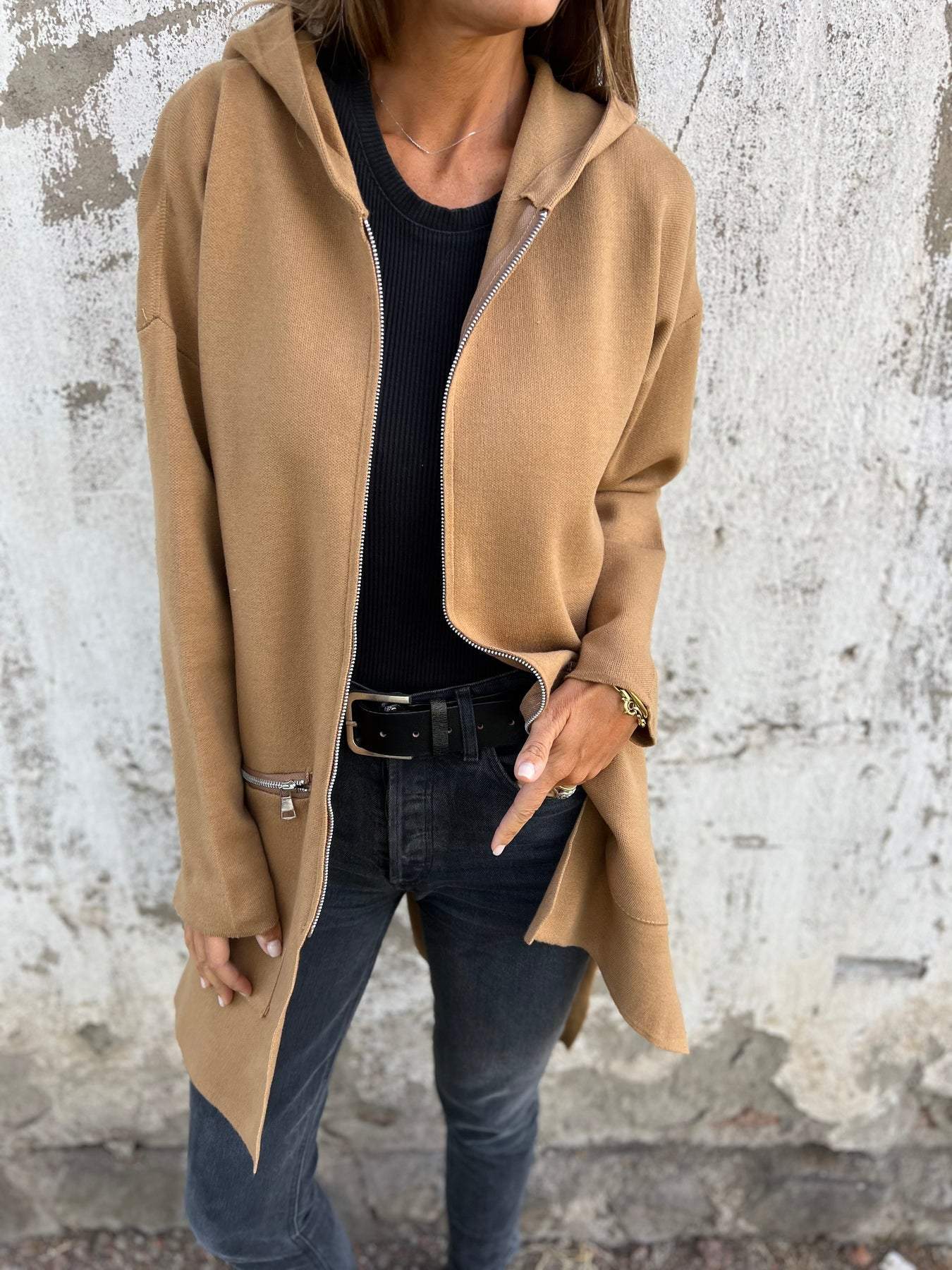 Out-Shine | Long-Sleeved With Zipper Cardigan