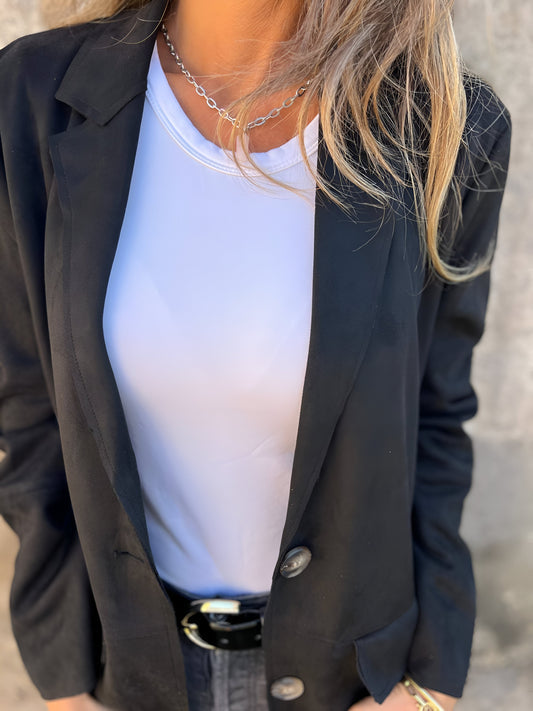Out-Shine | Classic Mid-Length Lapel Jacket