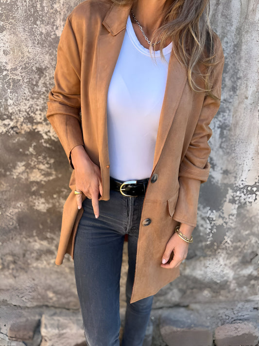 Out-Shine | Classic Mid-Length Lapel Jacket