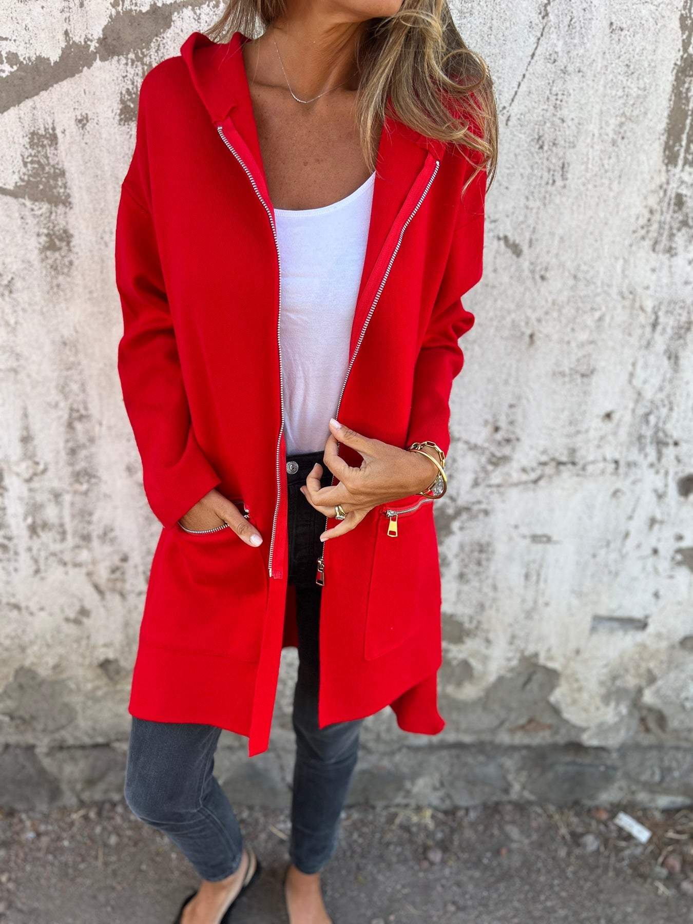 Out-Shine | Long-Sleeved With Zipper Cardigan