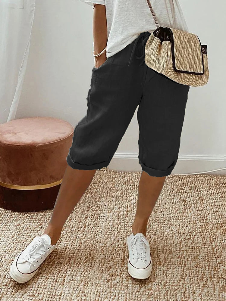 Out-Shine | Breathable Cotton Linen Women's Shorts