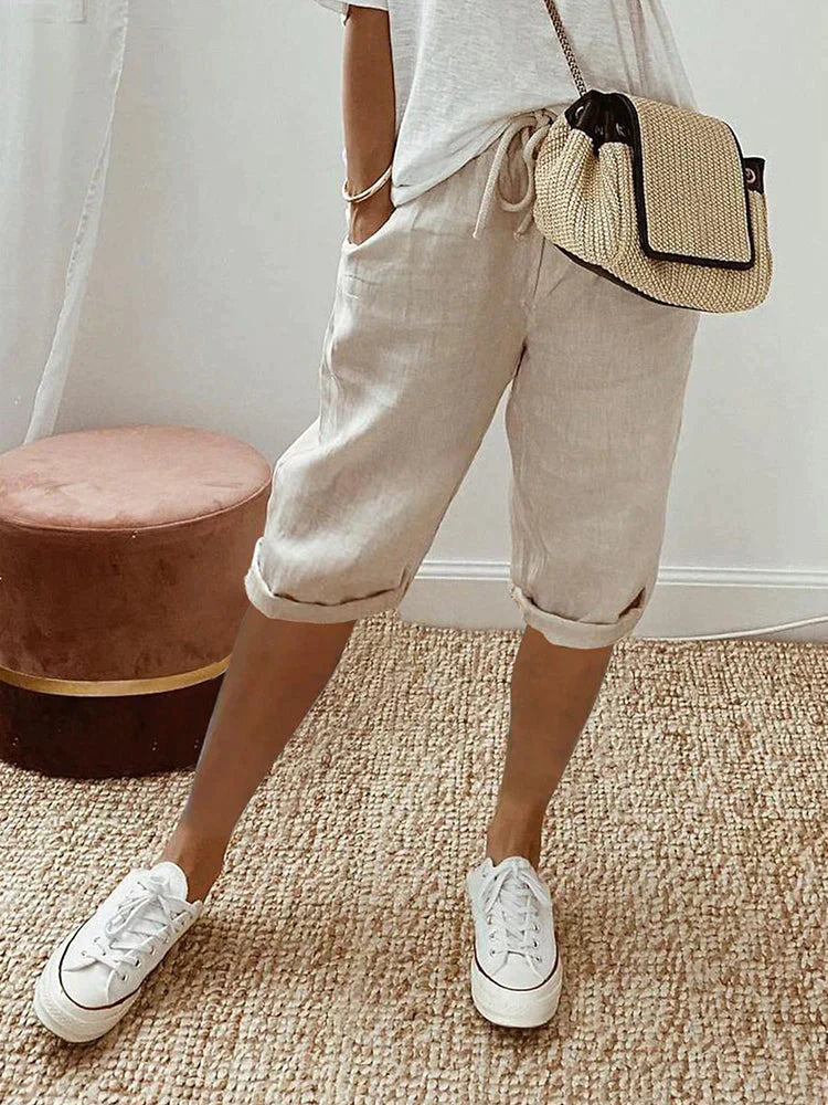 Out-Shine | Breathable Cotton Linen Women's Shorts