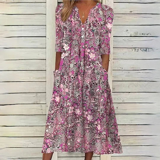 Deslumbra | Vestido midi floral Hannah