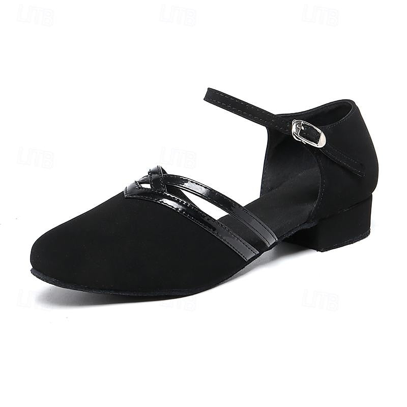 Zapatos de baile modernos para mujer Out-Shine | Zapatos de baile modernos de ante negro de alta calidad