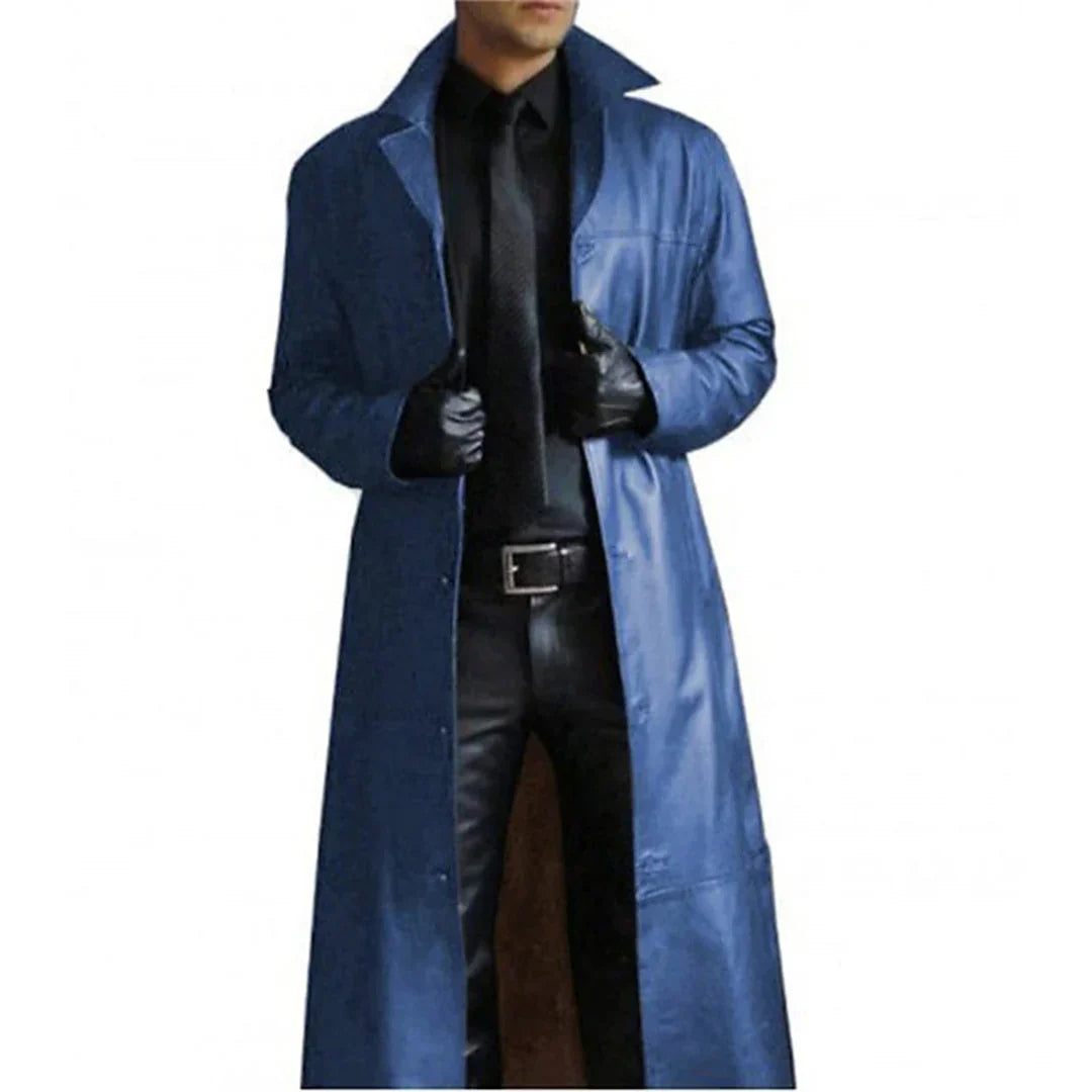 Out-Shine | Premium Semi Leather Trench Coat