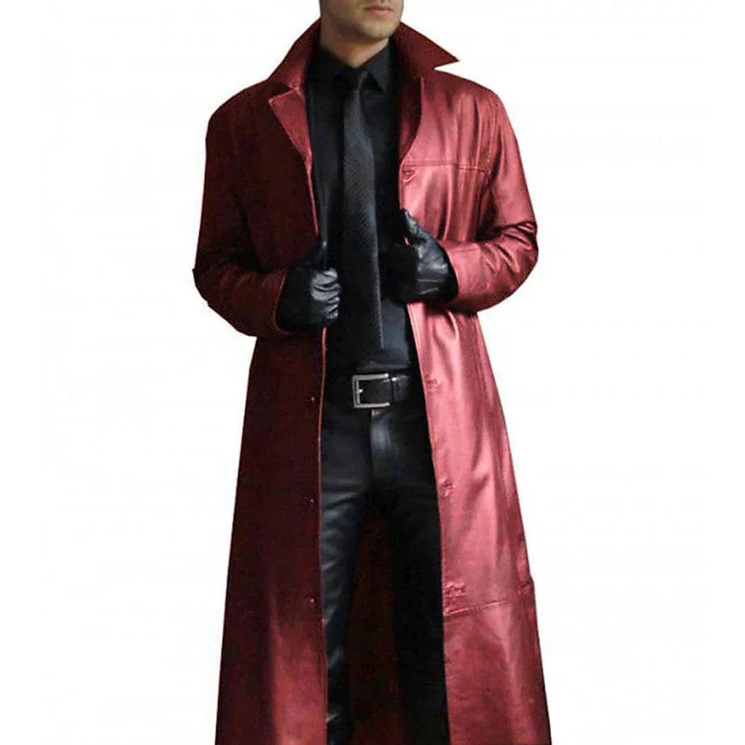 Out-Shine | Premium Semi Leather Trench Coat