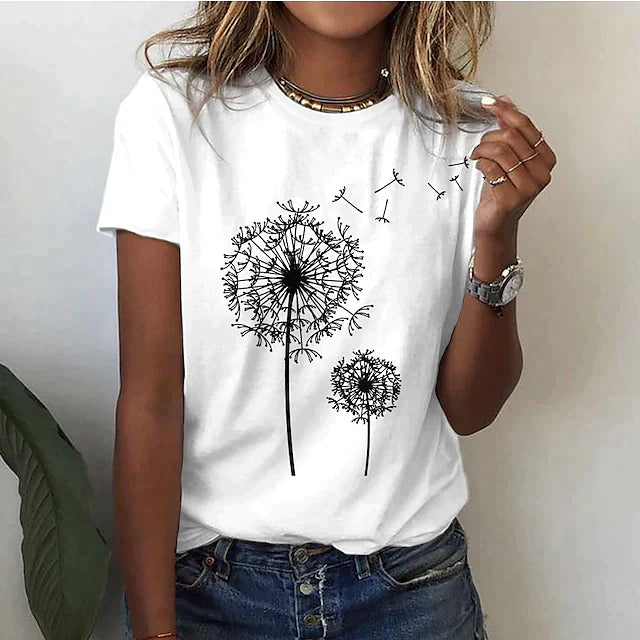 Out-Shine | Black dandelion shirt