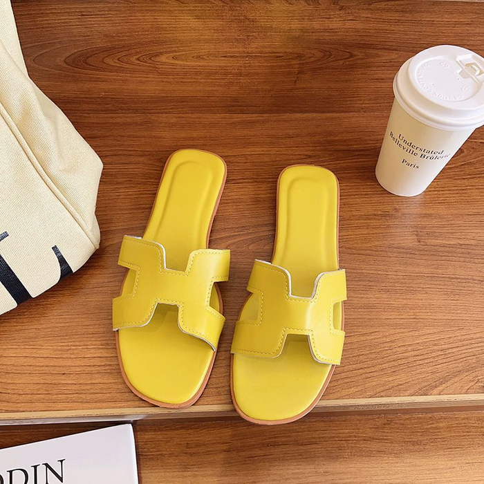 Out-Shine | Trendy H Profile Sandals In Leather