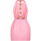 Out-Shine | Backless Mini Halter Dress