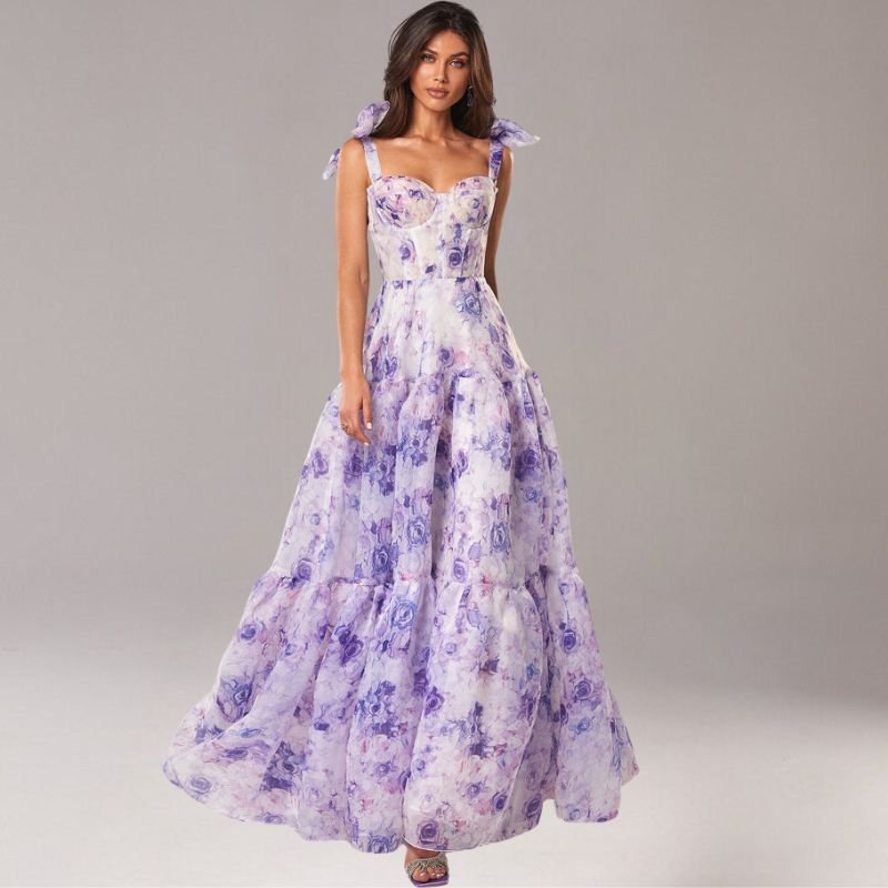 Out-Shine | Summer Floral Maxi Dress for Women