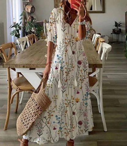 Deslumbra | Elegante vestido boho con cobertura para el abdomen