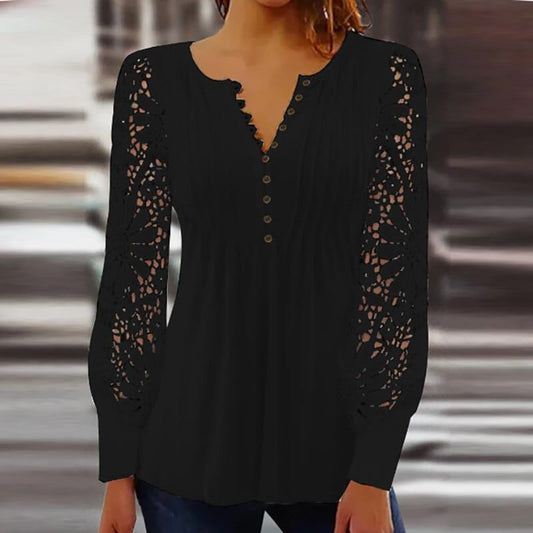 Out-Shine | Elegant Blouse With Long Sleeves