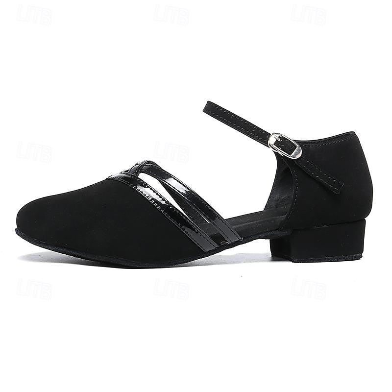 Zapatos de baile modernos para mujer Out-Shine | Zapatos de baile modernos de ante negro de alta calidad