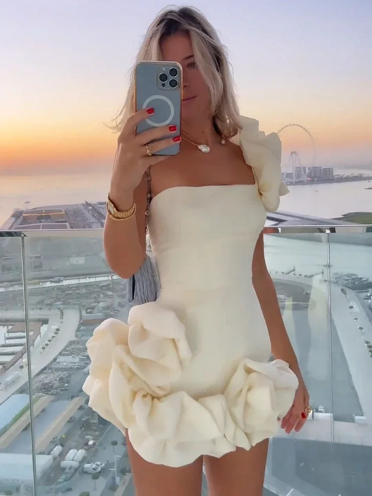 Out-Shine | Elegant Flower Mini Dress