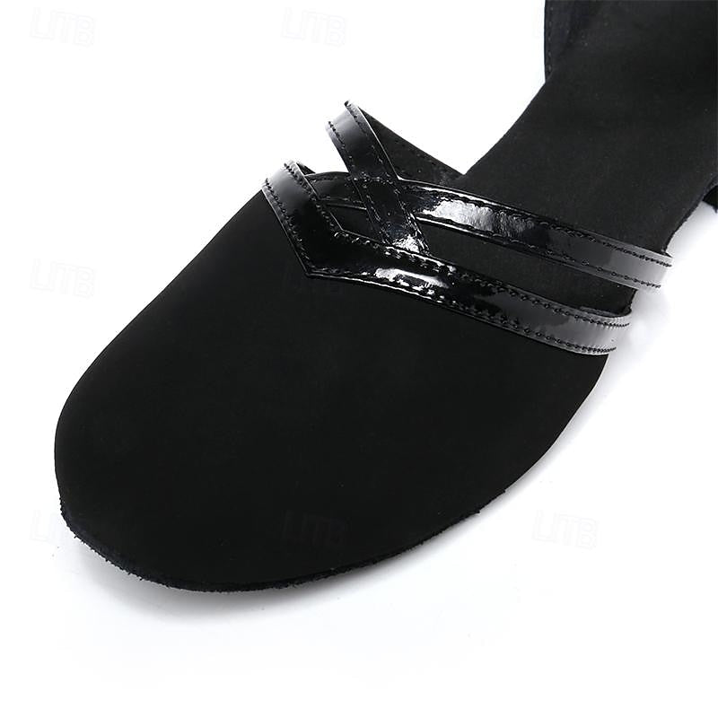 Zapatos de baile modernos para mujer Out-Shine | Zapatos de baile modernos de ante negro de alta calidad